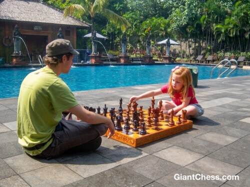 Chess table photo