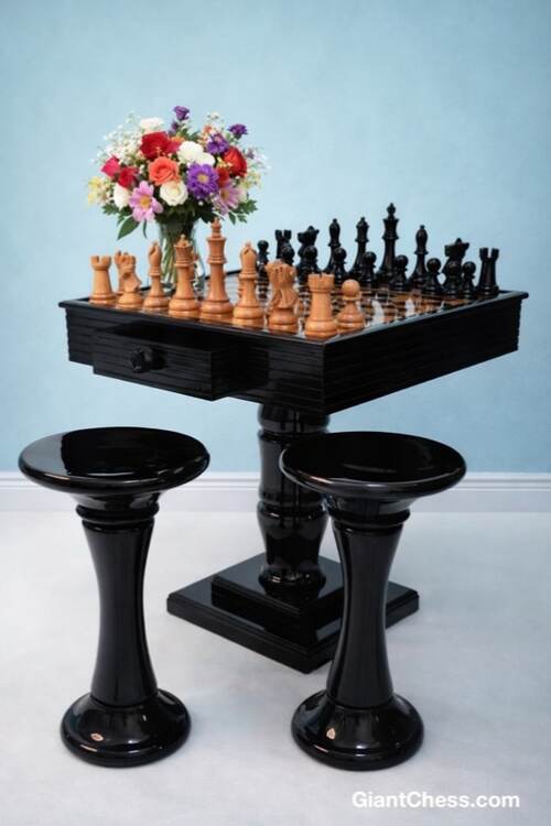 Chess table photo